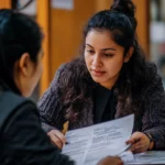 Learner getting guidance in counselling course