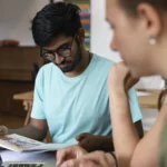 Students reviewing information to choose the best ECCEd institute in Mumbai