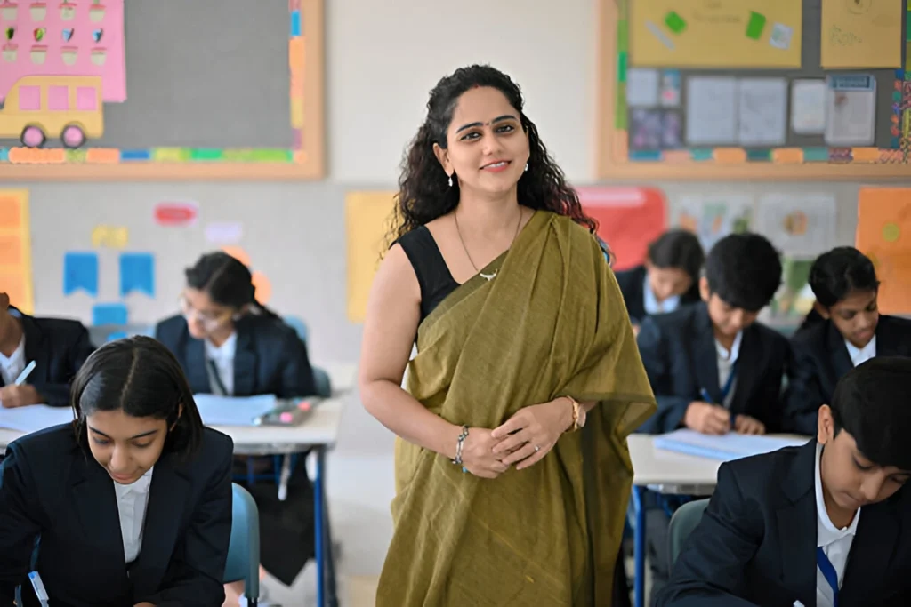 Phonics training for teachers during a structured classroom session