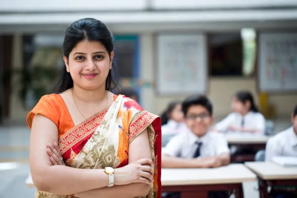 Special education teacher in classroom setting.