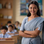 Shadow teacher in classroom with students