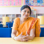 Diploma in special education course classroom teacher portrait in India