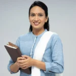 Aspiring teacher after teacher training course