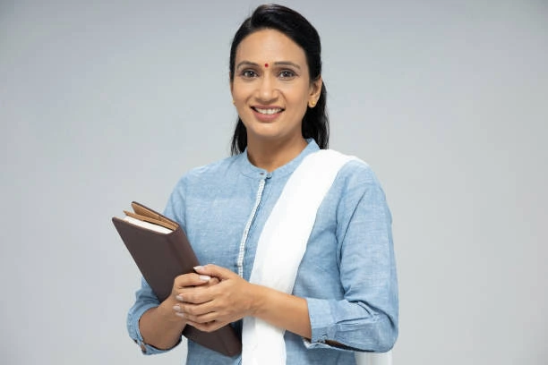 Aspiring teacher after teacher training course