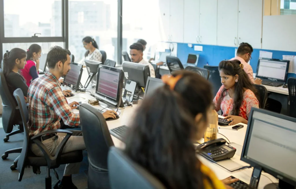 Students in a teaher training course