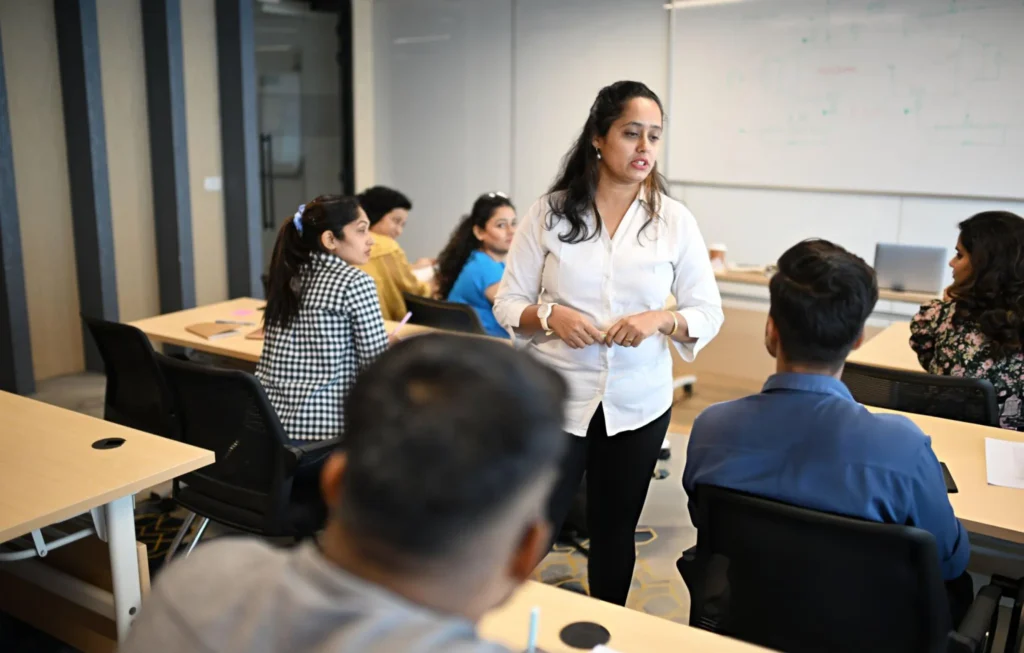 students in a teacher training institute